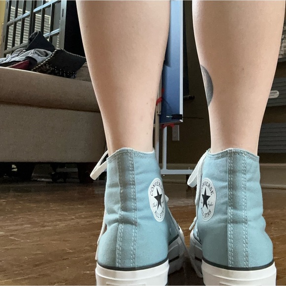 Blue Converse Platforms - Picture 6 of 8